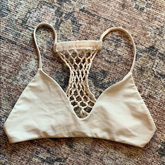 Mikoh Other - Mikoh Maui Racer Back Bikini Top in ivory